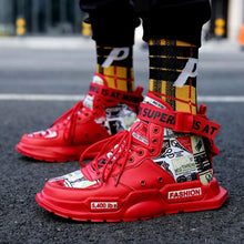 Load image into Gallery viewer, New Sport Mens High Quality Sneakers Breathable Lightweight Red Basketball Luxury Fashion Running Sneakers Non Slip Tennis Sport Athletic Walking Workout Sneakers
