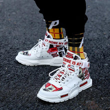 Load image into Gallery viewer, New Sport Mens High Quality Sneakers Breathable Lightweight Red Basketball Luxury Fashion Running Sneakers Non Slip Tennis Sport Athletic Walking Workout Sneakers
