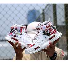 Load image into Gallery viewer, New Sport Mens High Quality Sneakers Breathable Lightweight Red Basketball Luxury Fashion Running Sneakers Non Slip Tennis Sport Athletic Walking Workout Sneakers

