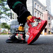 Load image into Gallery viewer, New Sport Mens High Quality Sneakers Breathable Lightweight Red Basketball Luxury Fashion Running Sneakers Non Slip Tennis Sport Athletic Walking Workout Sneakers
