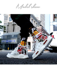 Load image into Gallery viewer, New Sport Mens High Quality Sneakers Breathable Lightweight Red Basketball Luxury Fashion Running Sneakers Non Slip Tennis Sport Athletic Walking Workout Sneakers
