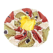 Load image into Gallery viewer, New Stunning Extra Large Satin Lined Bonnet Women Big Size Beauty Print Satin Silk Bonnet Sleep Night Cap Head Cover Bonnet Hat
