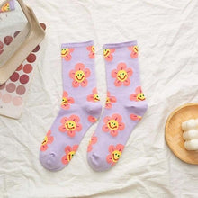 Load image into Gallery viewer, New Style Cartoon Flower Women Socks Kawaii Socks Breathable Spring Autumn Casual Socks Beautiful Girls Socks For Women
