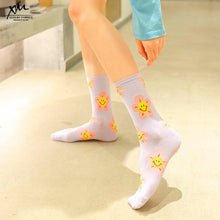 Load image into Gallery viewer, New Style Cartoon Flower Women Socks Kawaii Socks Breathable Spring Autumn Casual Socks Beautiful Girls Socks For Women
