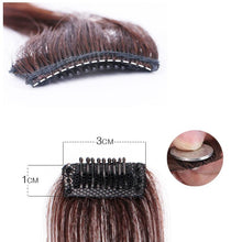Load image into Gallery viewer, Hair Bangs Clip In Front Side Bangs Synthetic Fake Fringe Hair Extensions For Women Natural Hairpiece Natural Flat Neat Bangs With Temples For Women One Piece Hairpiece
