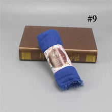 Load image into Gallery viewer, New Stylish Plain Scarf Women Muslim Crinkle Hijab Scarf Female Musulman Soft Cotton Headscarf Islamic Hijab Shawls And Wraps
