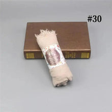 Load image into Gallery viewer, New Stylish Plain Scarf Women Muslim Crinkle Hijab Scarf Female Musulman Soft Cotton Headscarf Islamic Hijab Shawls And Wraps
