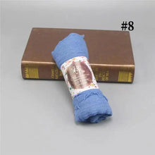 Load image into Gallery viewer, New Stylish Plain Scarf Women Muslim Crinkle Hijab Scarf Female Musulman Soft Cotton Headscarf Islamic Hijab Shawls And Wraps
