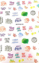 Load image into Gallery viewer, New Super Thin Self-Adhesive  Letter 3d Nail Decal Stickers Manicure Nail Art Decoration Accessories Holographic Old English Character Nail Self-Adhesive Sticker English Font Design Manicure Design Water Sliders Decorations Accessories
