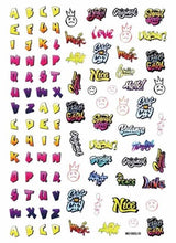 Load image into Gallery viewer, New Super Thin Self-Adhesive  Letter 3d Nail Decal Stickers Manicure Nail Art Decoration Accessories Holographic Old English Character Nail Self-Adhesive Sticker English Font Design Manicure Design Water Sliders Decorations Accessories
