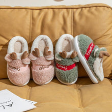 Load image into Gallery viewer, New Thick Sole Christmas Deer Slippers Women Men Indoor Warm Slipper Soft Plush Home Floor Winter Platform Shoes Boys And Girls House Slippers Kids Animal Indoor Slipper Fuzzy Toddler Home Shoes
