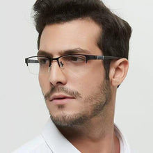 Load image into Gallery viewer, Lightweight Alloy Semi-Rimless Reading Glasses For  Men And Women With Quality Half Frame  Men Reading Glasses  For Men New Retro Eyewear
