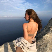 Load image into Gallery viewer, New Trendy Open Back Bra Seamless Brassiere, Comfortable Top Women Wire free Low Back Underwear No Pad Unlined Backless Bra
