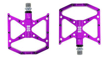 Load image into Gallery viewer, New Ultralight Bicycle Pedals Part Anti-Slip Aluminum Body Road Flat Foot Cycling Sealed 3 Bearing Mountain Bike Pedal Mountain Bike Pedals, Ultra Strong  Machined Bicycle Flat Alloy Pedals Non-Slip
