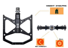 Load image into Gallery viewer, New Ultralight Bicycle Pedals Part Anti-Slip Aluminum Body Road Flat Foot Cycling Sealed 3 Bearing Mountain Bike Pedal Mountain Bike Pedals, Ultra Strong  Machined Bicycle Flat Alloy Pedals Non-Slip
