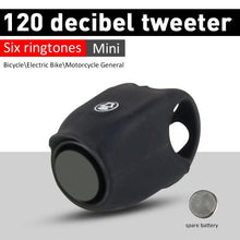 Load image into Gallery viewer, New USB Rechargeable Battery Bicycle Bell 120db Waterproof Cycling Bike Bells Electric Horn Mini Portable Cycling Handlebar Bell Electra Bike Bell Electric Cycling Bells Horn Loud Bicycle Horns Water-Resistant Sound Modes Bike Bells
