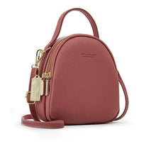 Load image into Gallery viewer, New Versatile Big Capacity 3 Layer Women Backpack Fashionable Small Backpack For Ladies Soft Leather Shoulder Crossbody bag for Female
