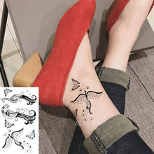 Load image into Gallery viewer, New Waterproof Temporary Sticker Tattoo Flame Heart Star Element Body Art Cute Small Tattoos For Kids Womens
