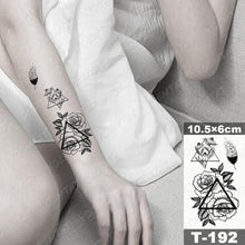 Load image into Gallery viewer, New Waterproof Temporary Tattoo Sticker Deer Animal Flash Tatoo Black Line Body Art Small Decorative Design For Womens Boys
