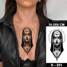 Load image into Gallery viewer, New Waterproof Temporary Tattoo Sticker Deer Animal Flash Tatoo Black Line Body Art Small Decorative Design For Womens Boys
