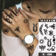 Load image into Gallery viewer, New Waterproof Temporary Tattoo Sticker Deer Animal Flash Tatoo Black Line Body Art Small Decorative Design For Womens Boys
