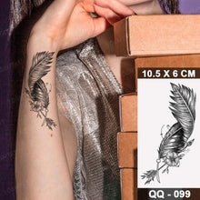 Load image into Gallery viewer, New Waterproof Temporary Tattoo Sticker Deer Animal Flash Tatoo Black Line Body Art Small Decorative Design For Womens Boys
