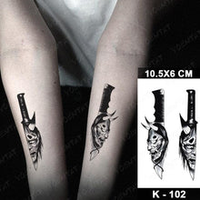 Load image into Gallery viewer, New Waterproof Temporary Tattoo Sticker Deer Animal Flash Tatoo Black Line Body Art Small Decorative Design For Womens Boys

