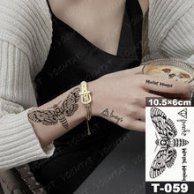Load image into Gallery viewer, New Waterproof Temporary Tattoo Sticker Deer Animal Flash Tatoo Black Line Body Art Small Decorative Design For Womens Boys
