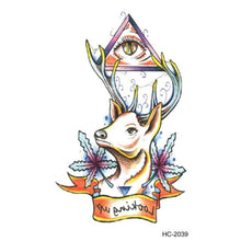 Load image into Gallery viewer, New Waterproof Temporary Wolf Sticker Tattoo Mens Modern Tattoo Realistic Design
