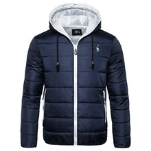 Load image into Gallery viewer, New Waterproof Winter Jacket Men Hooded Warm Autumn Jacket Windproof Hooded  Men Blue Comfortable Men's Jackets Lightweight Hiking Jackets For Ski Winter Coat
