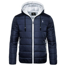 Load image into Gallery viewer, New Waterproof Winter Jacket Men Hooded Warm Autumn Jacket Windproof Hooded  Men Blue Comfortable Men's Jackets Lightweight Hiking Jackets For Ski Winter Coat
