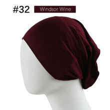 Load image into Gallery viewer, New Winter Autumn Soft Solid Color Inner Hijab  Cap Lightweight Muslim Turban Elegant Hijab Caps Hat Islam Under Scarf  Undercap Bonnet Color Soft Jersey Stretch Hijab's Tube Cap Hat Hijab Bonnet Muslim Women Scarf Turbans Head For Women
