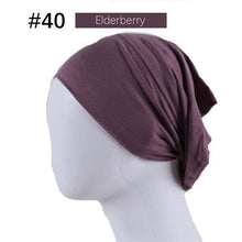 Load image into Gallery viewer, New Winter Autumn Soft Solid Color Inner Hijab  Cap Lightweight Muslim Turban Elegant Hijab Caps Hat Islam Under Scarf  Undercap Bonnet Color Soft Jersey Stretch Hijab's Tube Cap Hat Hijab Bonnet Muslim Women Scarf Turbans Head For Women
