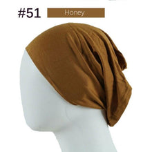 Load image into Gallery viewer, New Winter Autumn Soft Solid Color Inner Hijab  Cap Lightweight Muslim Turban Elegant Hijab Caps Hat Islam Under Scarf  Undercap Bonnet Color Soft Jersey Stretch Hijab's Tube Cap Hat Hijab Bonnet Muslim Women Scarf Turbans Head For Women
