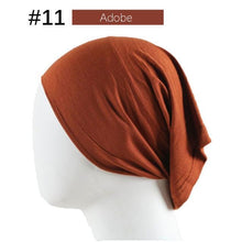 Load image into Gallery viewer, New Winter Autumn Soft Solid Color Inner Hijab  Cap Lightweight Muslim Turban Elegant Hijab Caps Hat Islam Under Scarf  Undercap Bonnet Color Soft Jersey Stretch Hijab's Tube Cap Hat Hijab Bonnet Muslim Women Scarf Turbans Head For Women
