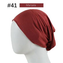 Load image into Gallery viewer, New Winter Autumn Soft Solid Color Inner Hijab  Cap Lightweight Muslim Turban Elegant Hijab Caps Hat Islam Under Scarf  Undercap Bonnet Color Soft Jersey Stretch Hijab's Tube Cap Hat Hijab Bonnet Muslim Women Scarf Turbans Head For Women

