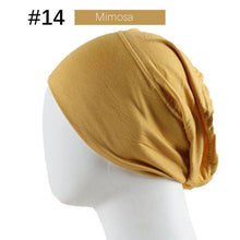Load image into Gallery viewer, New Winter Autumn Soft Solid Color Inner Hijab  Cap Lightweight Muslim Turban Elegant Hijab Caps Hat Islam Under Scarf  Undercap Bonnet Color Soft Jersey Stretch Hijab's Tube Cap Hat Hijab Bonnet Muslim Women Scarf Turbans Head For Women
