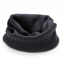 Load image into Gallery viewer, New Winter Autumn Solid Color Soft Cashmere Knit Ring Scarves Neck Warmer Elastic Neck Gaiter Head Wrap Headwear Comfort Collar Female Winter One Loop Scarf For Women
