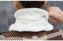 Load image into Gallery viewer, New Winter Autumn Solid Color Soft Cashmere Knit Ring Scarves Neck Warmer Elastic Neck Gaiter Head Wrap Headwear Comfort Collar Female Winter One Loop Scarf For Women
