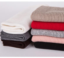Load image into Gallery viewer, New Winter Autumn Solid Color Soft Cashmere Knit Ring Scarves Neck Warmer Elastic Neck Gaiter Head Wrap Headwear Comfort Collar Female Winter One Loop Scarf For Women
