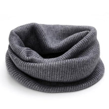 Load image into Gallery viewer, New Winter Autumn Solid Color Soft Cashmere Knit Ring Scarves Neck Warmer Elastic Neck Gaiter Head Wrap Headwear Comfort Collar Female Winter One Loop Scarf For Women
