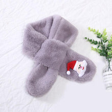 Load image into Gallery viewer, New Winter Solid Color Warm Thicken Soft Collar Scarf Faux Rabbit Fur Neckerchief Plush Warm Hot Scarfs Cross Collar Scarf Shawl Solid With Pearl Elegant For Women
