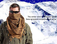 Load image into Gallery viewer, New Winter Women Men Windproof Warmer Military Scarf Muslim Hijab Unisex Scarves Tassel Desert Arab Keffiyeh Shawl  Scarf Military Shemagh Tactical Desert Keffiyeh Head Neck Scarf Arab Wrap with Tassel

