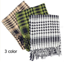 Load image into Gallery viewer, New Winter Women Men Windproof Warmer Military Scarf Muslim Hijab Unisex Scarves Tassel Desert Arab Keffiyeh Shawl  Scarf Military Shemagh Tactical Desert Keffiyeh Head Neck Scarf Arab Wrap with Tassel

