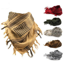 Load image into Gallery viewer, New Winter Women Men Windproof Warmer Military Scarf Muslim Hijab Unisex Scarves Tassel Desert Arab Keffiyeh Shawl  Scarf Military Shemagh Tactical Desert Keffiyeh Head Neck Scarf Arab Wrap with Tassel
