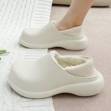 Load image into Gallery viewer, New Winter Women Slipper Soft Bottom Plush Home Shoes  Slippers Indoor Waterproof Non-Slip Memory Foam Comfy Fluffy Fur Memory Foam Boots House Shoes Thick Sole 6cm
