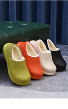 Load image into Gallery viewer, New Winter Women Slipper Soft Bottom Plush Home Shoes  Slippers Indoor Waterproof Non-Slip Memory Foam Comfy Fluffy Fur Memory Foam Boots House Shoes Thick Sole 6cm

