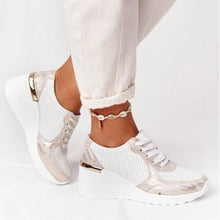 Load image into Gallery viewer, New Women Casual Shoes Height Increasing Sport Elegant Shoes Air Cushion Comfortable Sneakers Women's Vulcanize Shoes Sports Breathable Sneakers
