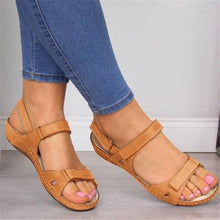 Load image into Gallery viewer, New Women Sandals Soft  Comfortable Flat Sandals Open Toe Beach Shoes Comfortable Flat Sandals Beach Travel Slipper Flip Flops Shoes Slipper Party Sandal Women Slip On Shoes

