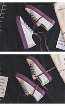 Load image into Gallery viewer, New Women Sneaker Fashion Breathble Vulcanized Shoes Platform Lace Up Casual White Tenis Sneakers Women Play Fashion Sneaker Low Top Elastic Canvas Flat Sneakers
